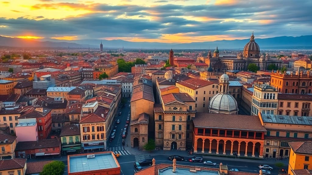 Digital nomad working remotely in Bologna with reliable eSIM internet connectivity