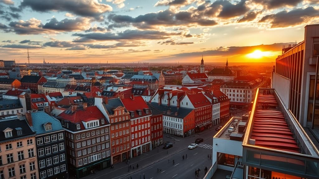 Digital nomad working remotely in Copenhagen with reliable eSIM internet connectivity