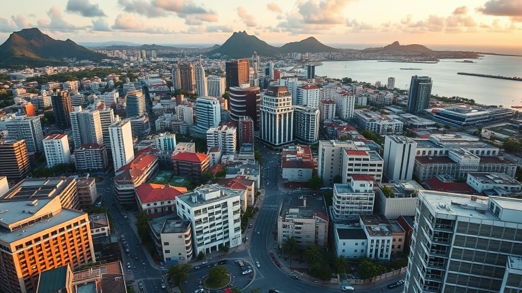 Digital nomad working remotely in Port Louis with reliable eSIM internet connectivity