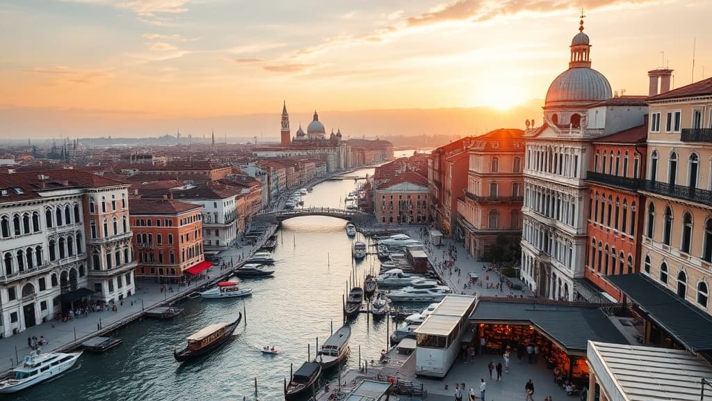 Digital nomad working remotely in Venice with reliable eSIM internet connectivity