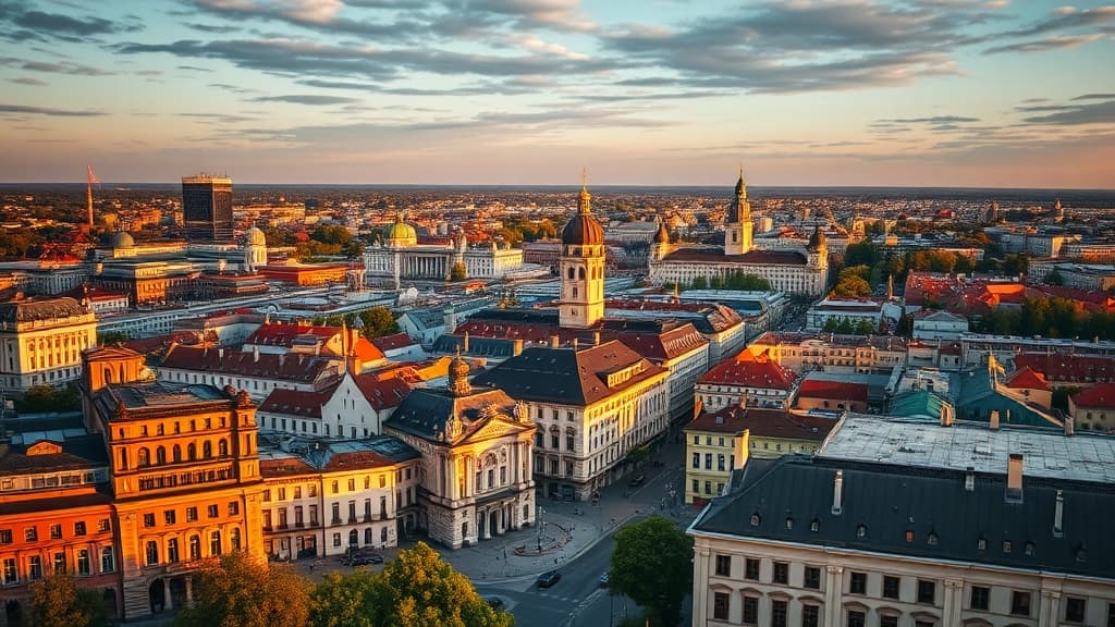 Digital nomad working remotely in Vilnius with reliable eSIM internet connectivity
