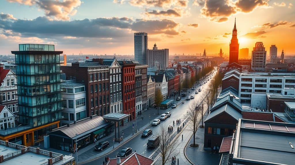 Digital nomad working remotely in Amsterdam with reliable eSIM internet connectivity