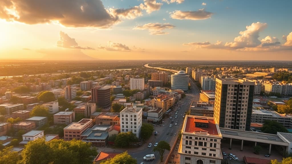 Digital nomad working remotely in Bangui with reliable eSIM internet connectivity