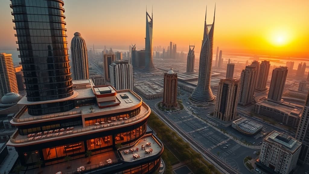 Digital nomad working remotely in Dubai with reliable eSIM internet connectivity