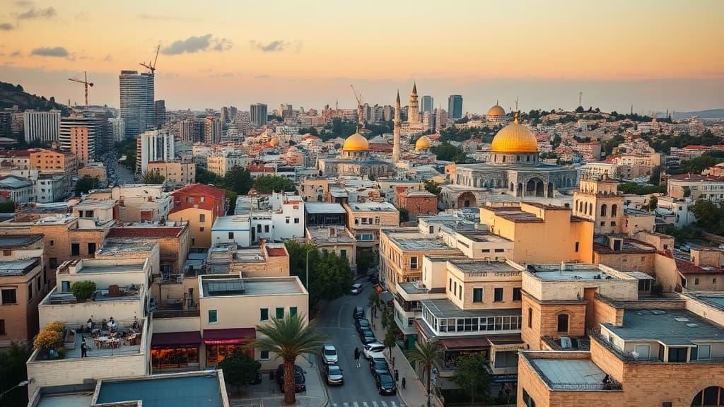 Digital nomad working remotely in Jerusalem with reliable eSIM internet connectivity