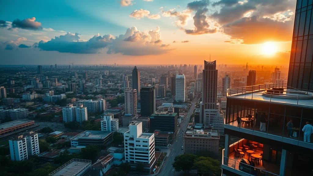 Digital nomad working remotely in Kinshasa with reliable eSIM internet connectivity