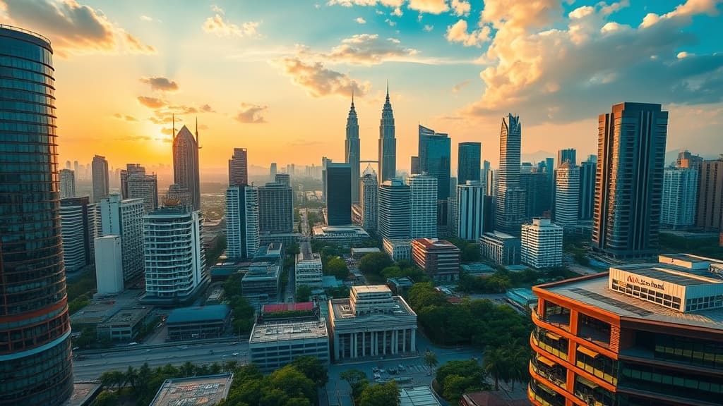 Digital nomad working remotely in Kuala Lumpur with reliable eSIM internet connectivity