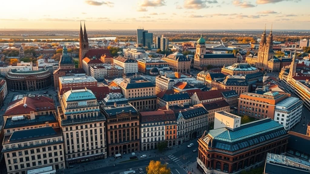 Digital nomad working remotely in Leipzig with reliable eSIM internet connectivity