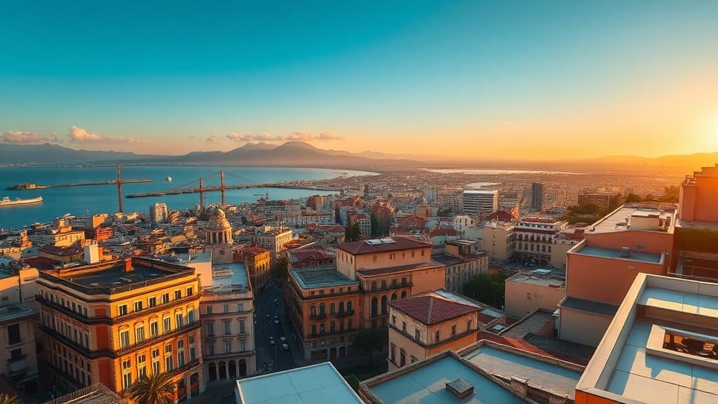 Digital nomad working remotely in Naples with reliable eSIM internet connectivity