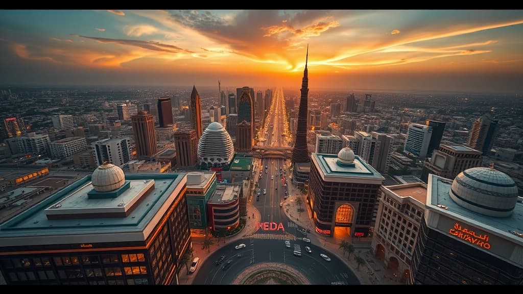 Digital nomad working remotely in Riyadh with reliable eSIM internet connectivity